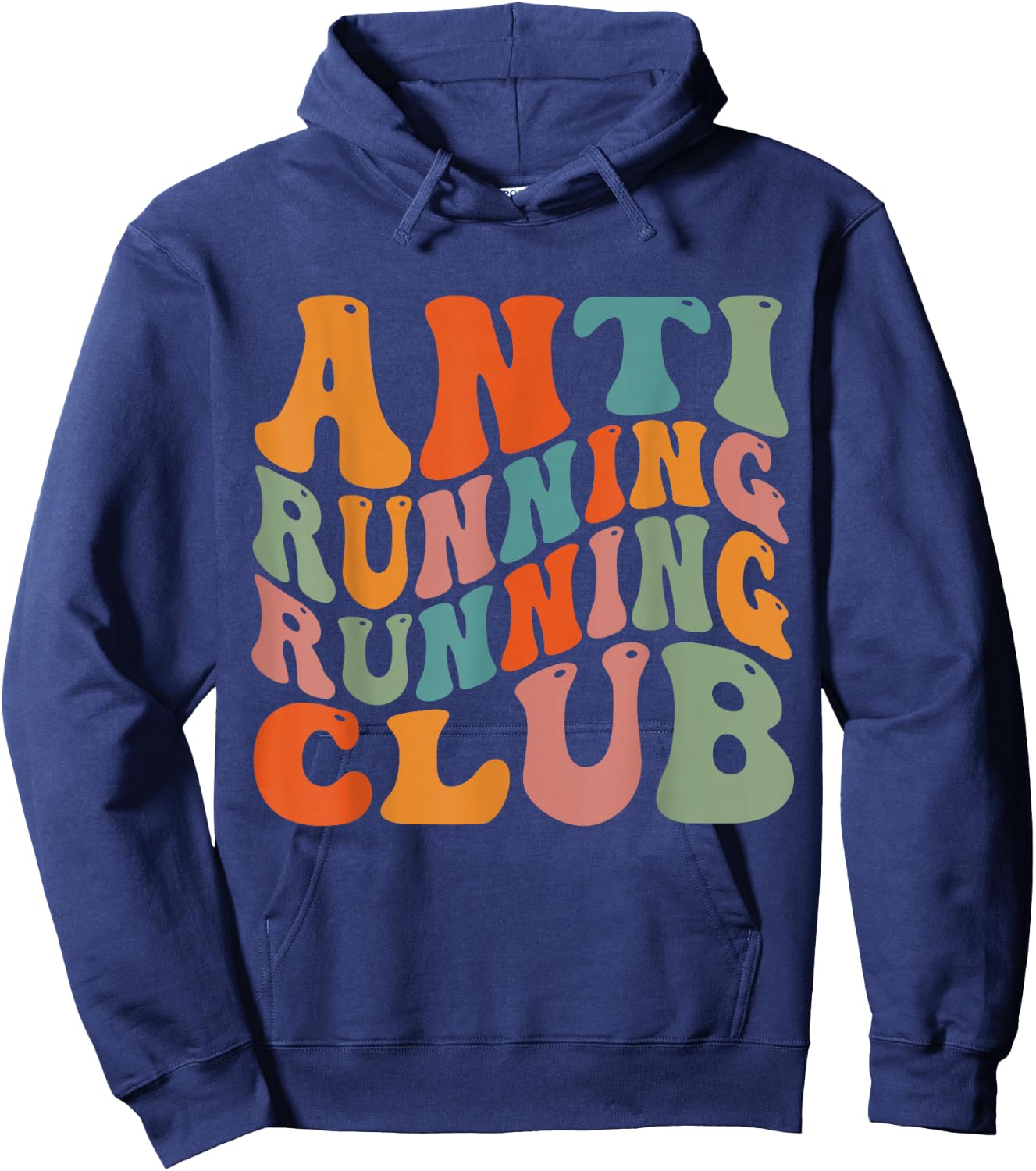 Anti Running Running Club Hoodie - Hoodie | Navy