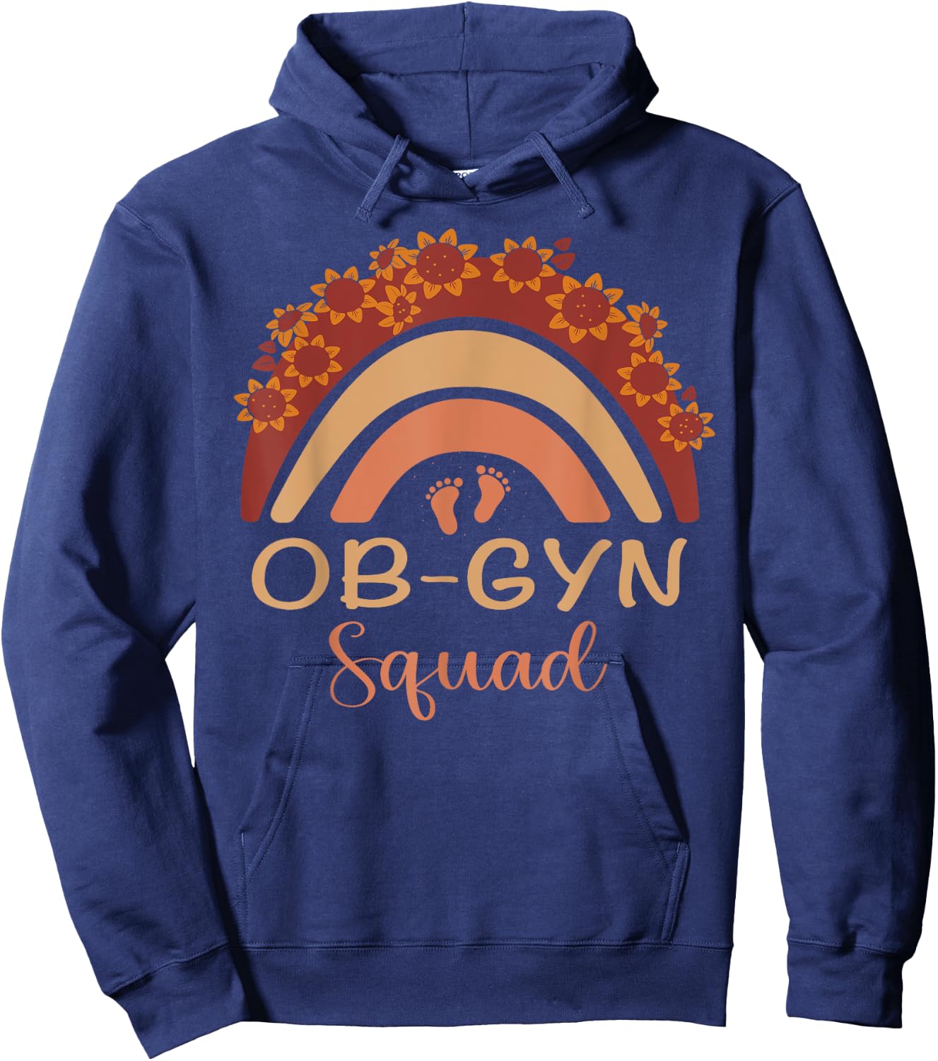 Ob-Gyn Squad Rainbow Gynecologist Ob gyn Doctor Squad Hoodie - Hoodie | Navy