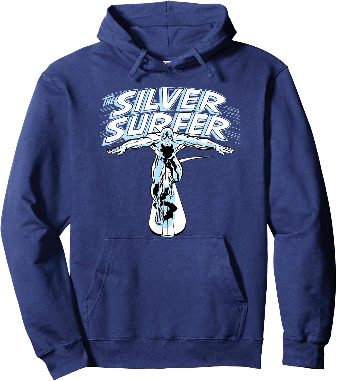 Marvel Fantastic Four Silver Surfer Vintage Portrait Hoodie - Hoodie | Navy
