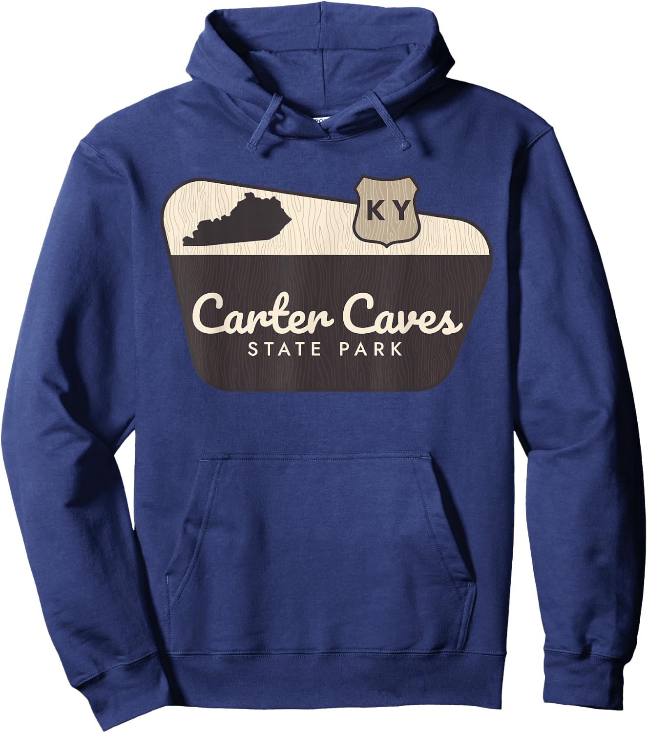 Carter Caves State Park Kentucky Welcome Sign Vacation Hoodie - Hoodie | Navy