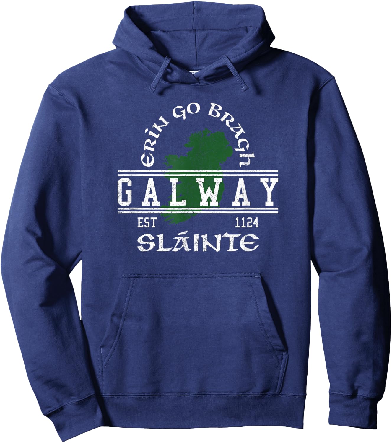 Galway Ireland Slàinte Irish Hoodie - Hoodie | Navy