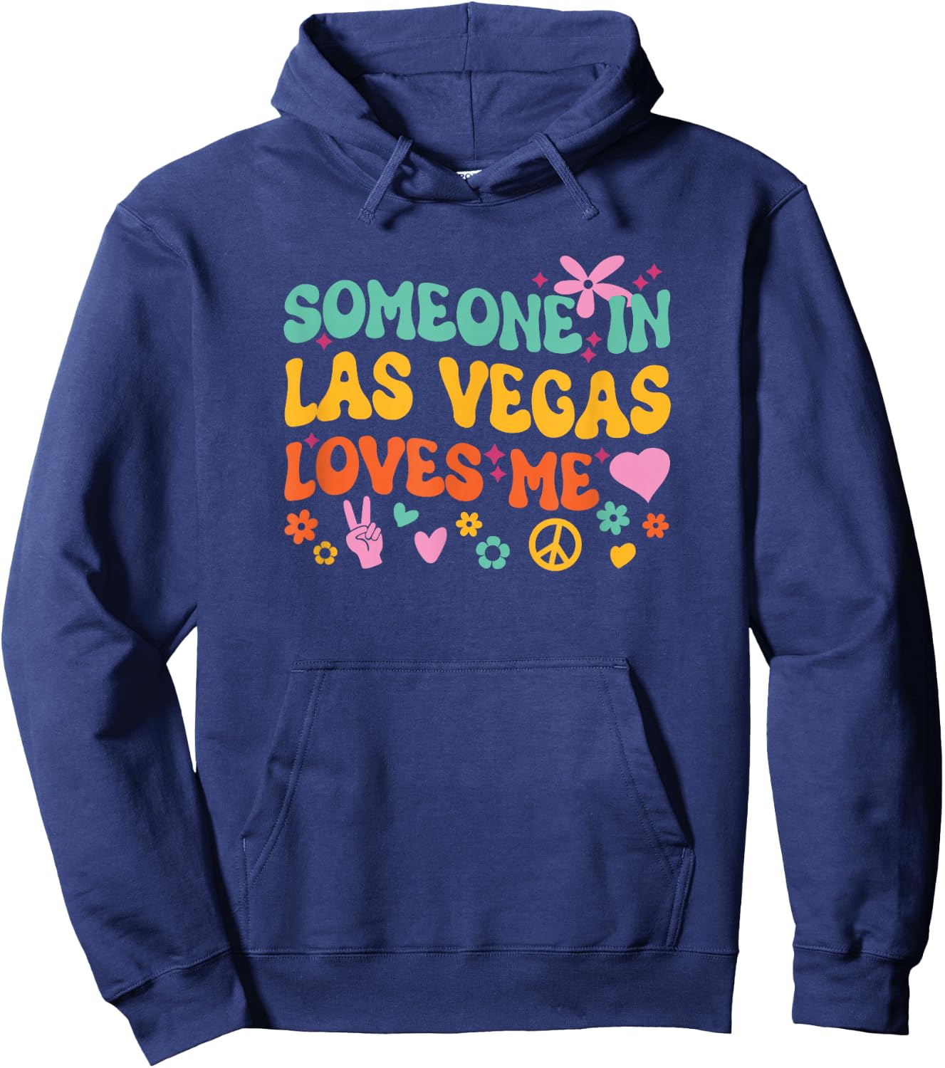 Someone In Las Vegas Loves Me Hoodie - Hoodie | Navy