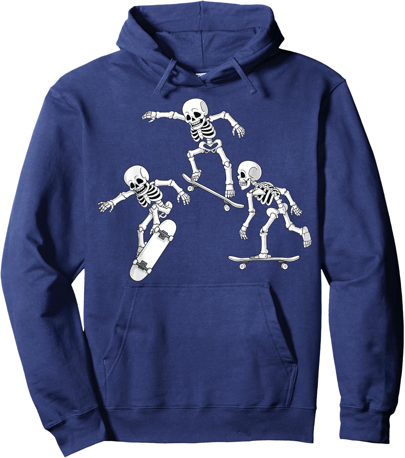 Skateboarding Skeletons Halloween Skater Boys Kids Skate Hoodie - Hoodie | Navy