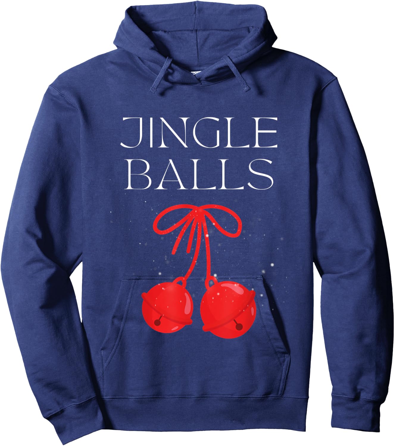 Jingle Balls And Twinkle Tits Matching Christmas Couple Hoodie - Hoodie | Navy