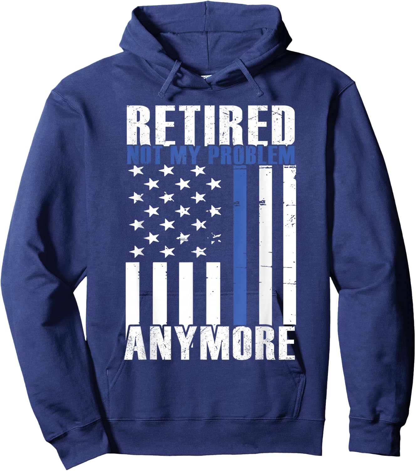Funny Retired Police Officer Law Enforcement Retirement Hoodie - Hoodie | Navy