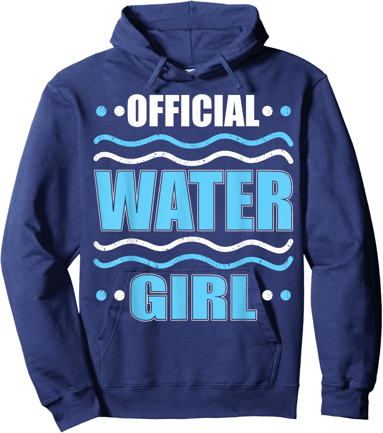 Official Water Girl Hydration Specialist Team Manager H2O Hoodie - Hoodie | Navy