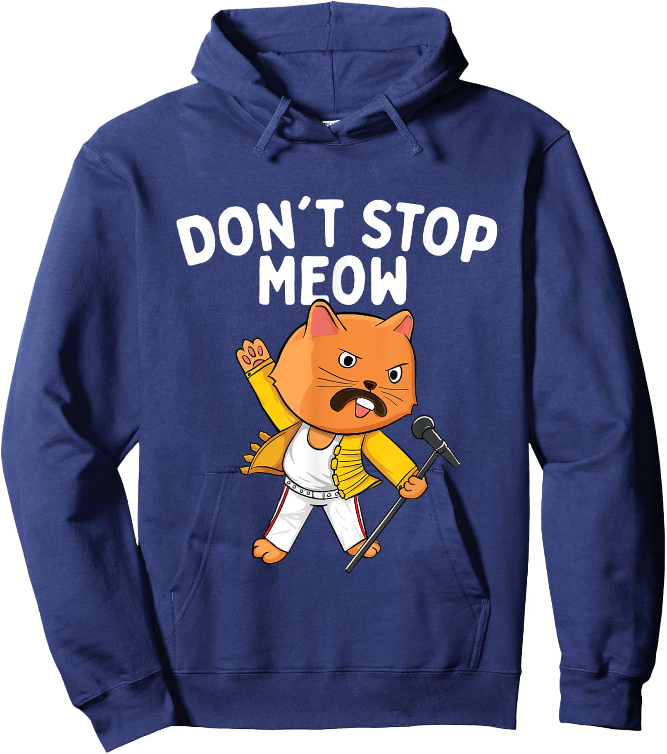 Don't Stop Meow - Cat Lover Pet Lover Kitten Kitty Hoodie - Hoodie | Navy