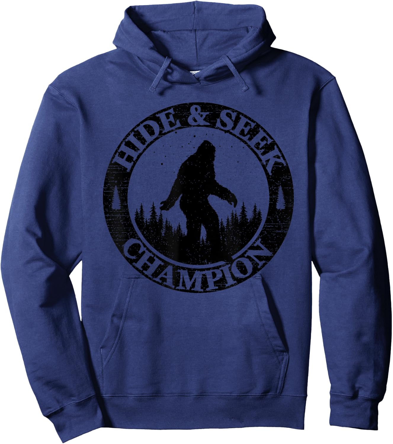 Hide And Seek Champion Bigfoot Funny Sasquatch Women Hoodie - Hoodie | Navy