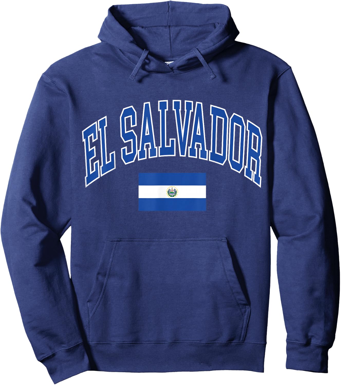 El Salvador Flag Hoodie - Hoodie | Navy