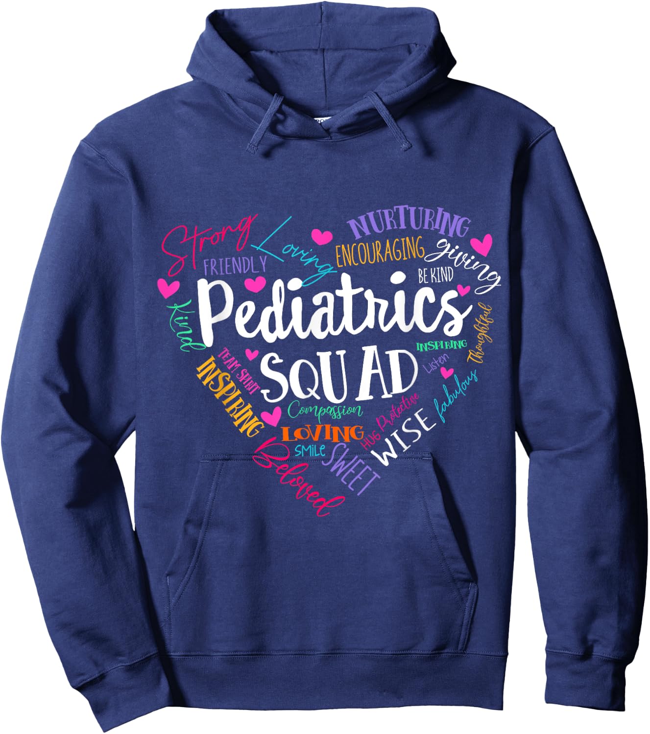 Pediatrics Squad Peds Registered Nurse School PICU Nurses Hoodie - Hoodie | Navy