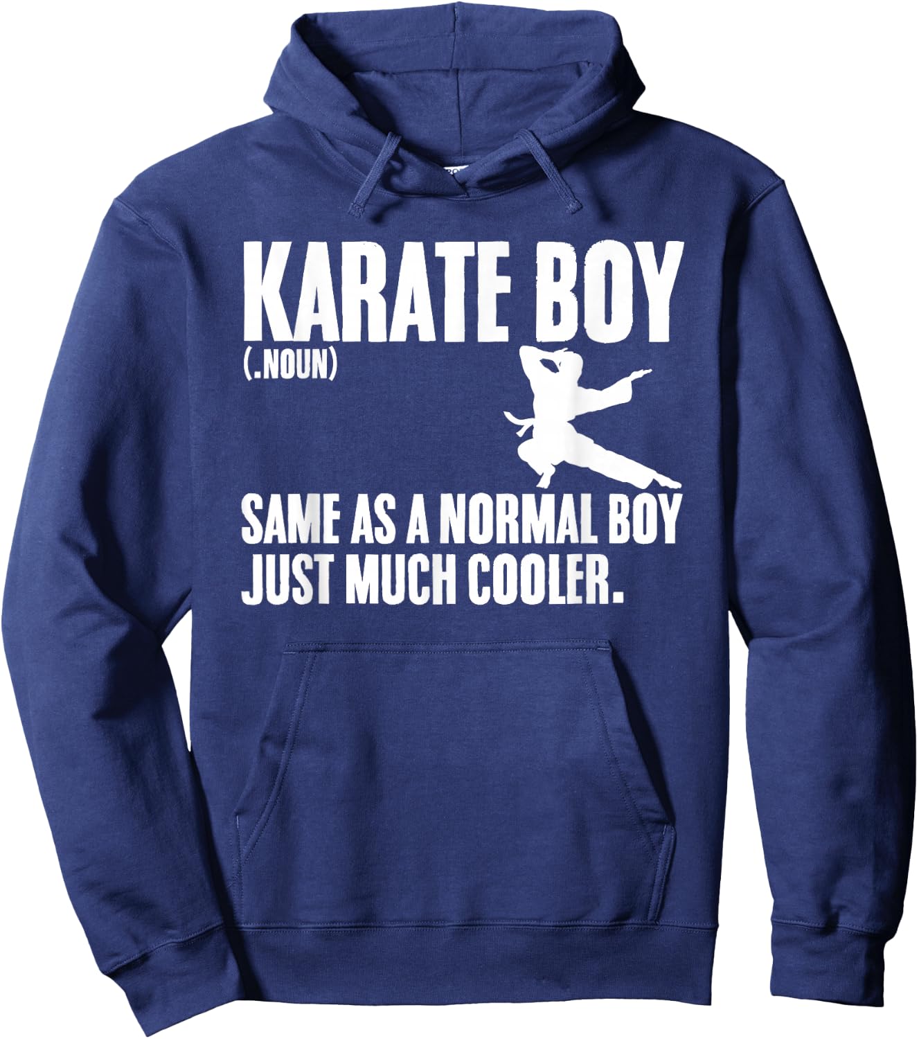 Karate Boy Definition Combat Sports Martial Arts Fighter Hoodie - Hoodie | Navy