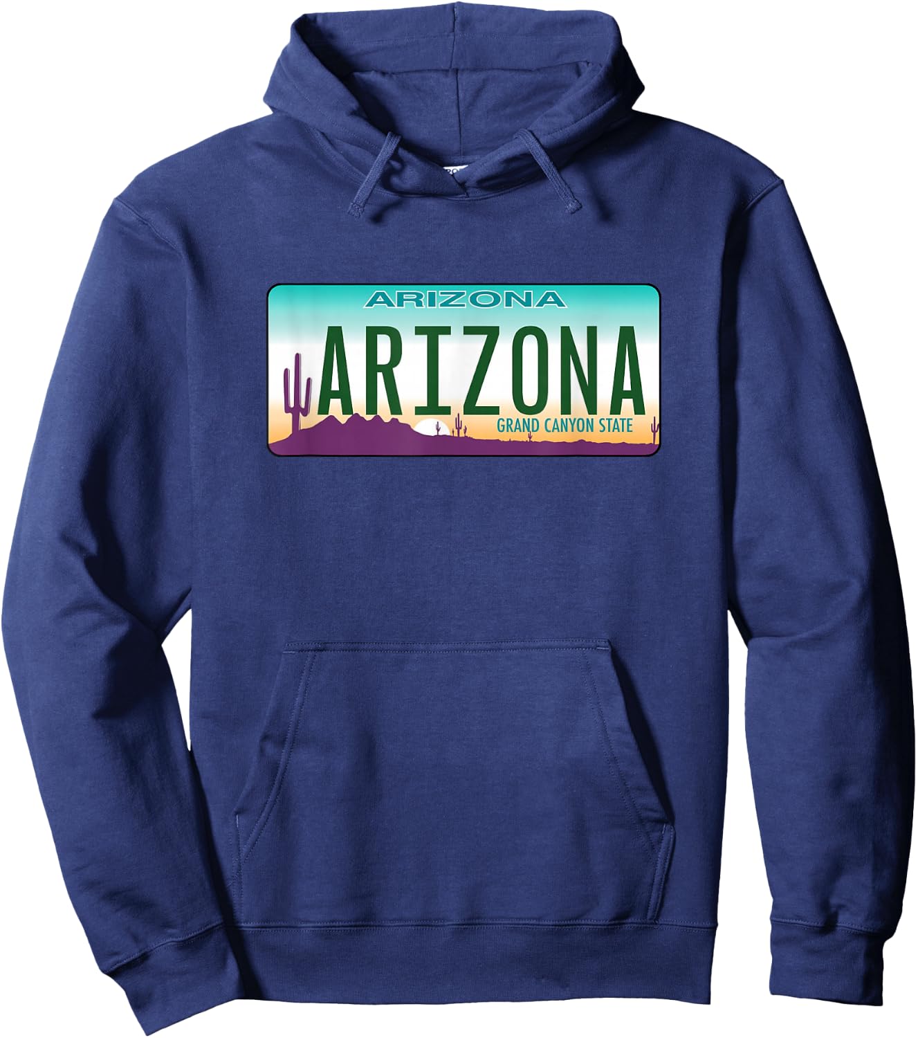 Arizona License Plate - Throwback Design - Classic Hoodie - Hoodie | Navy