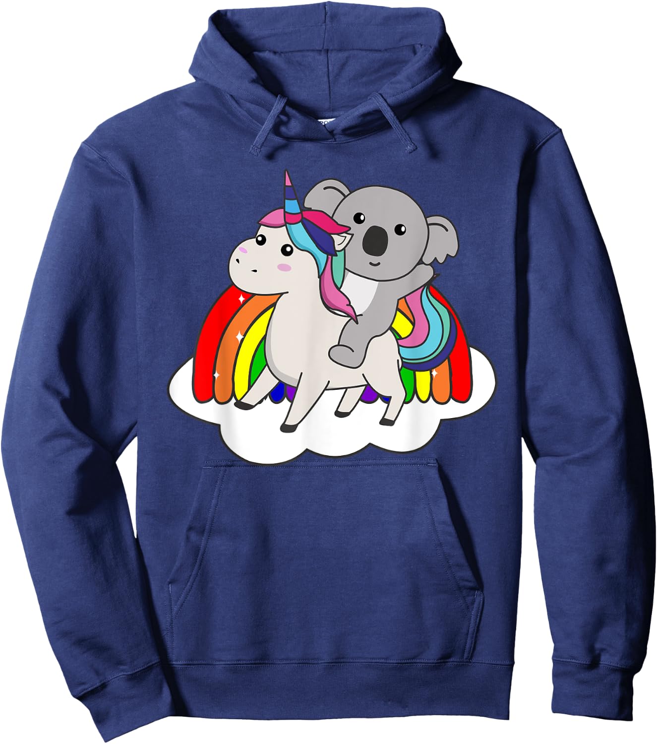 Koala On Unicorn Rainbow Animals Cute Koalas Unicorns Hoodie - Hoodie | Navy