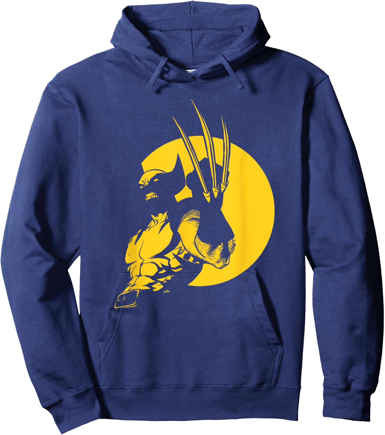 Marvel Wolverine Classic Logan X-Men Silhouette Poster Hoodie - Hoodie | Navy