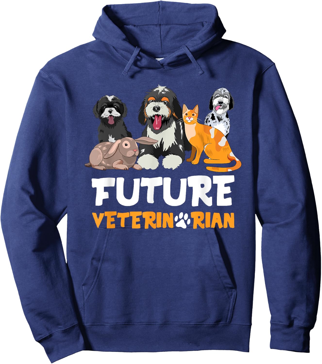Future Veterinarian - Cute Aspiring Veterinarian Student Hoodie - Hoodie | Navy