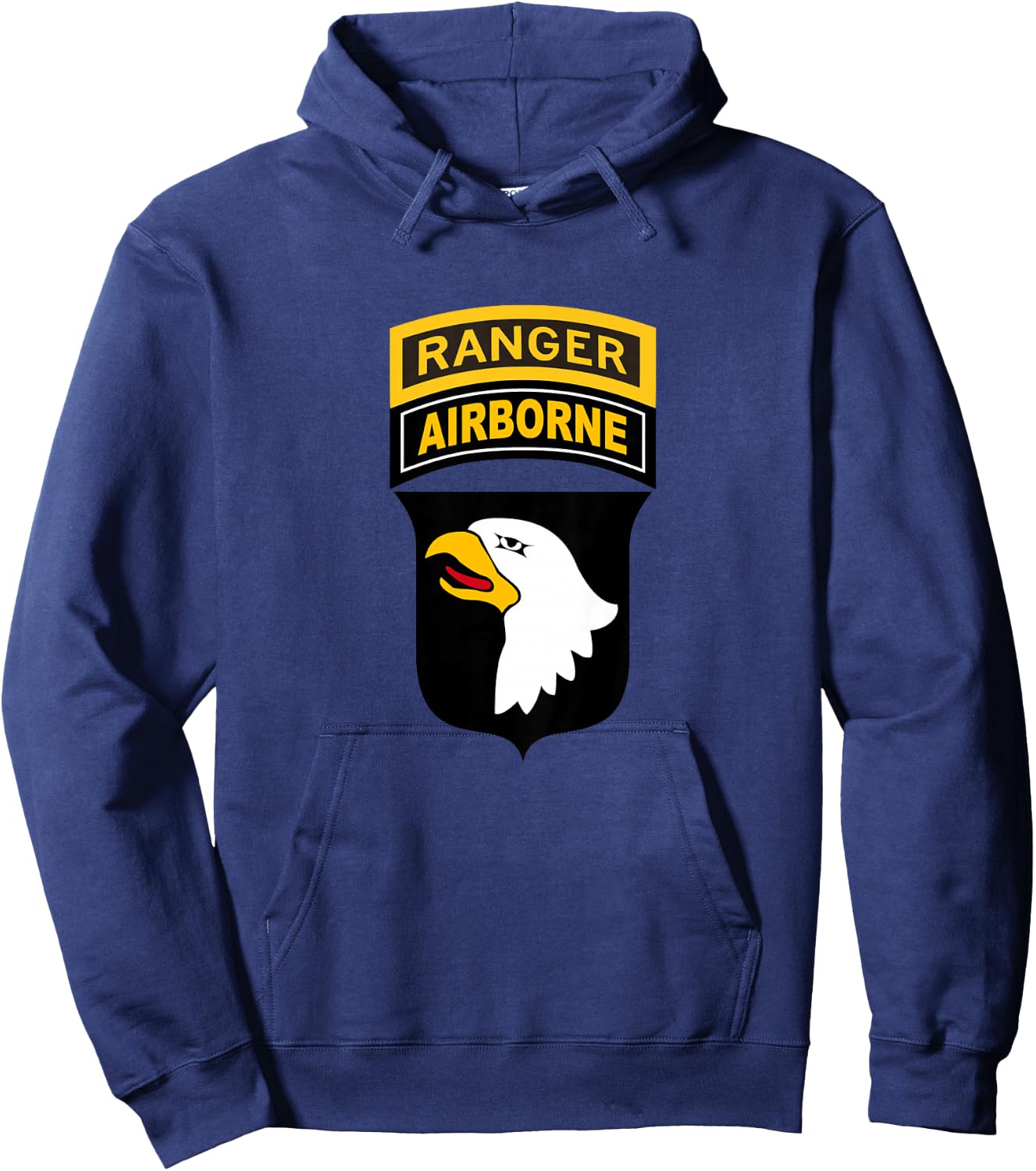 Kids 101st Airborne Ranger Tab for Boys, Girls, Son, Daughter Hoodie - Hoodie | Navy
