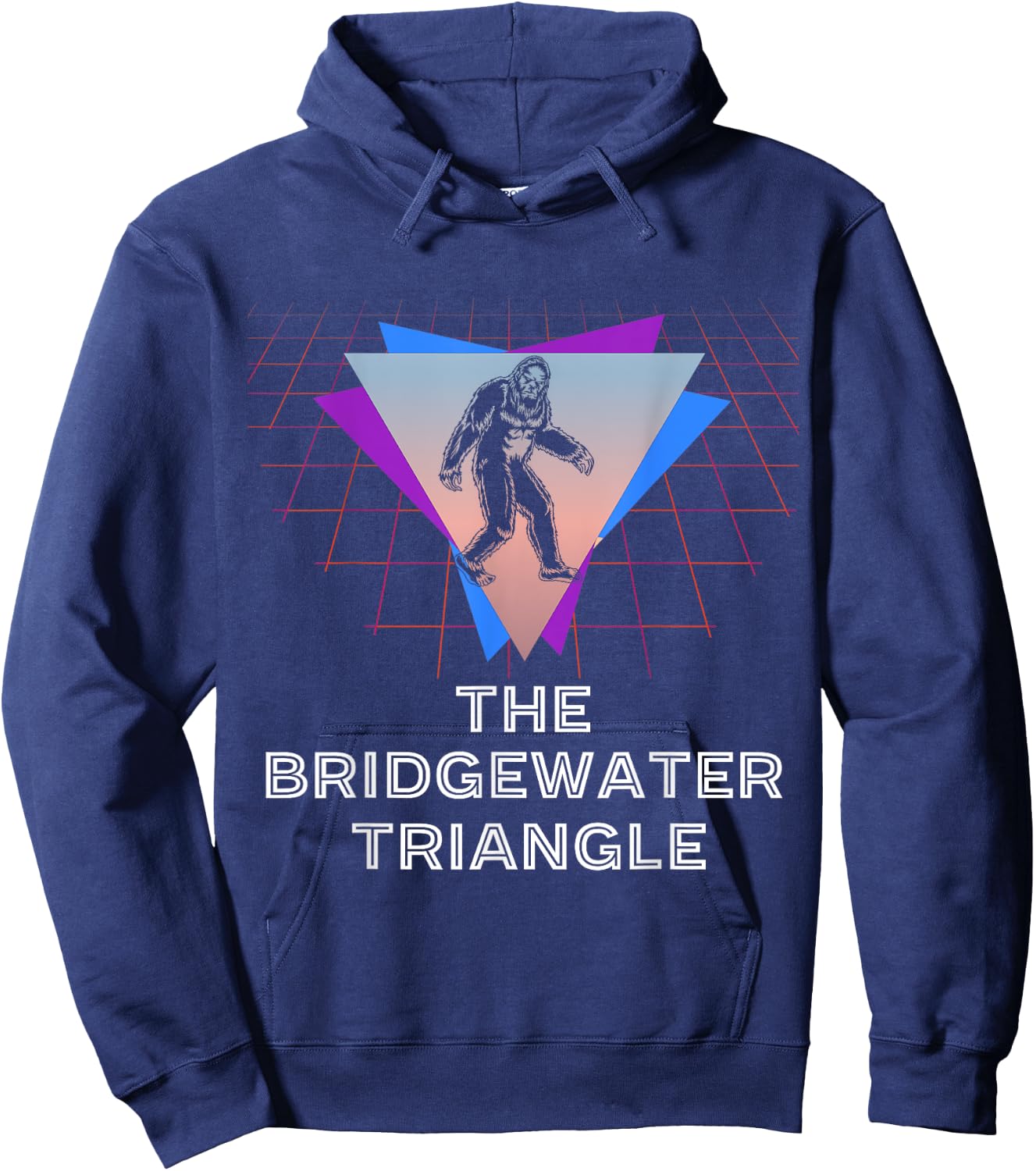 The Bridgewater Triangle Sasquatch Sci Fi Massachusetts Hoodie - Hoodie | Navy