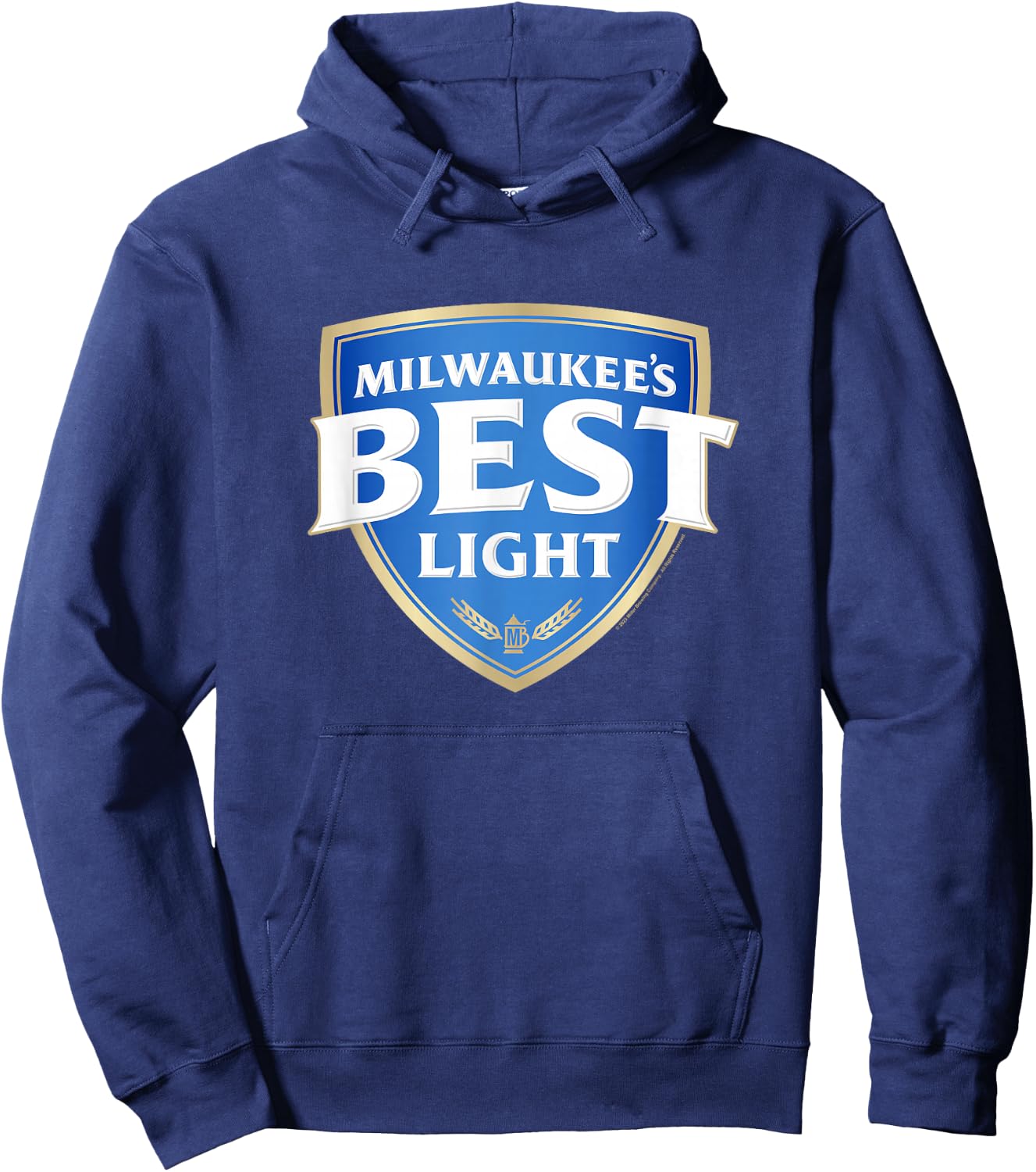 Coors Brewing Company Milwaukee's Best Light Shield Logo Hoodie - Hoodie | Navy