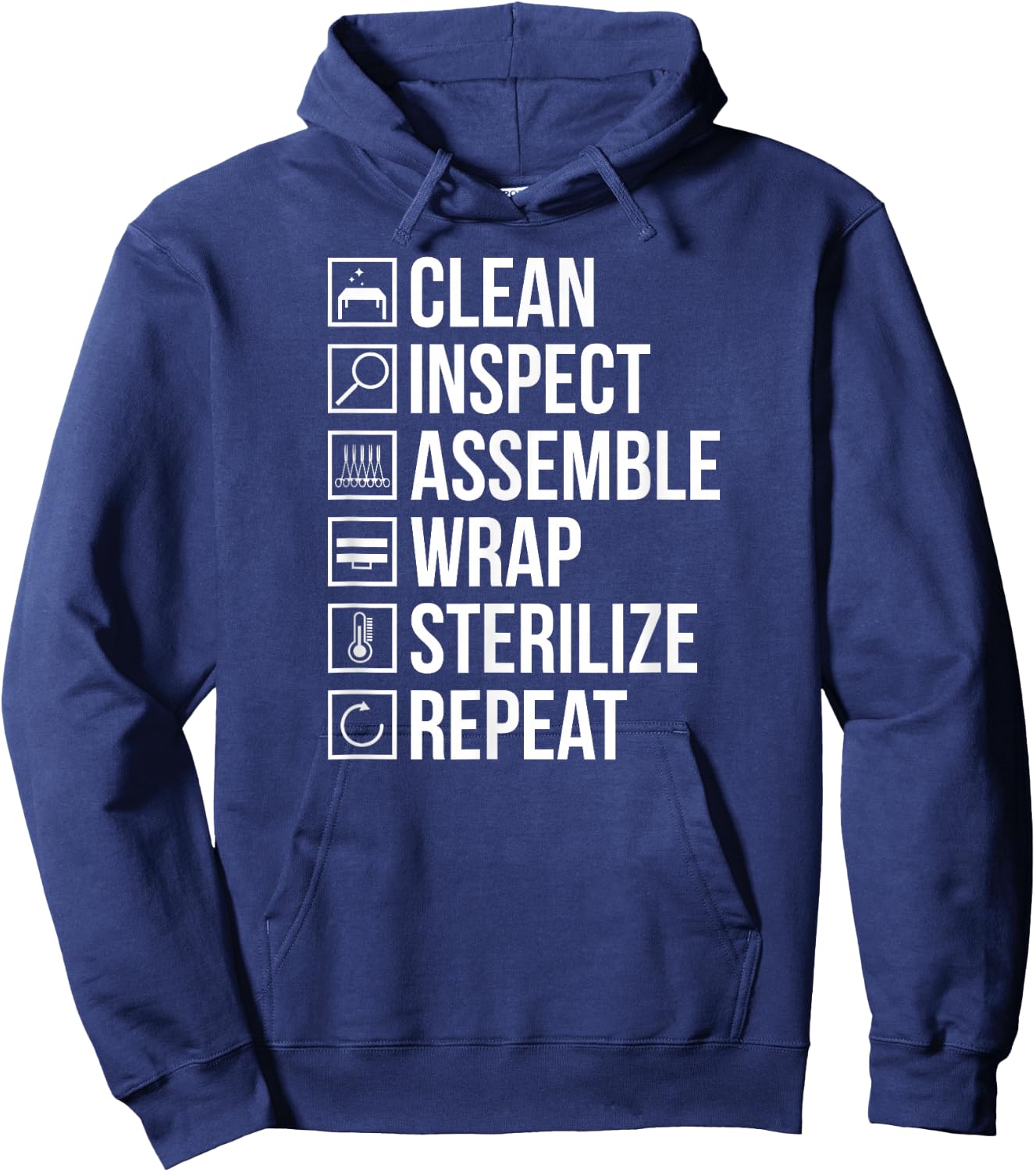 Sterile Processing Technician Sterile Processing Tech Hoodie - Hoodie | Navy