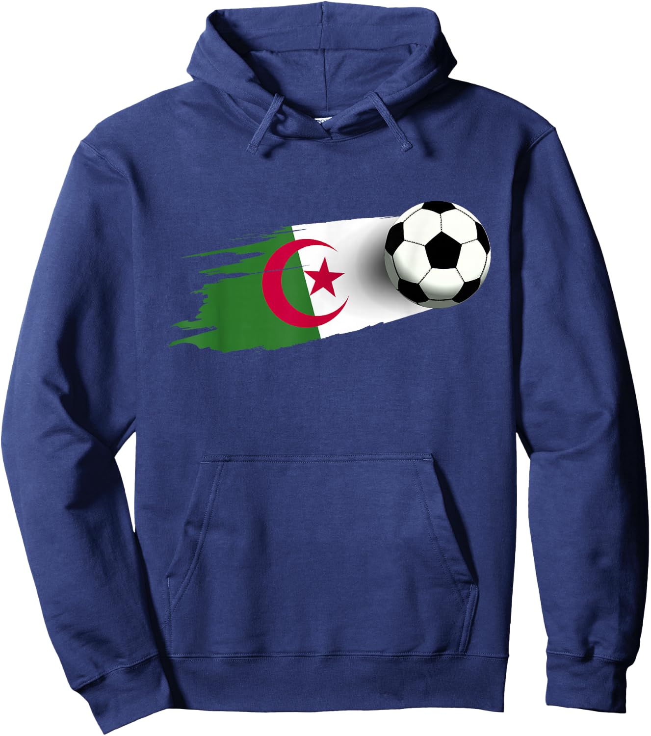 Algeria Flag Jersey Algerian Soccer Team Algerian Hoodie - Hoodie | Navy