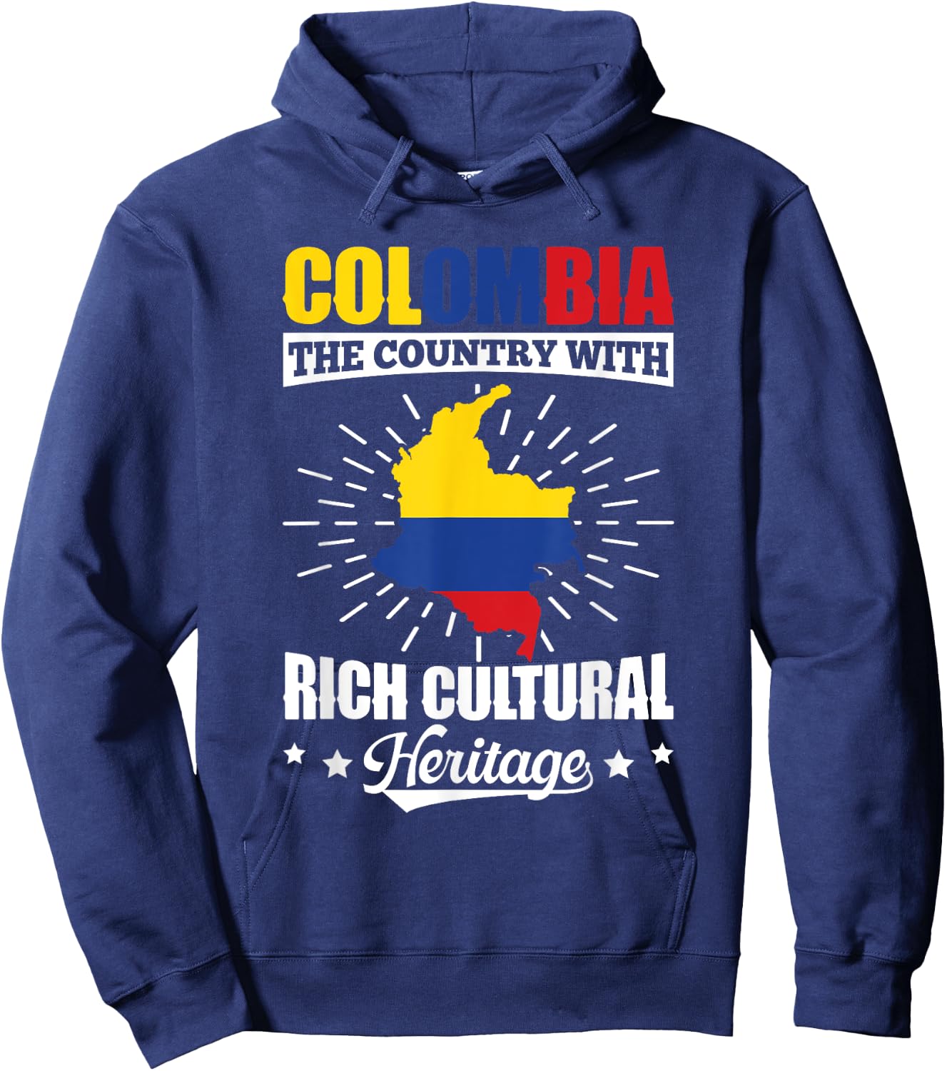 Cool Colombia The Country With Rich Cultural Heritage Hoodie - Hoodie | Navy