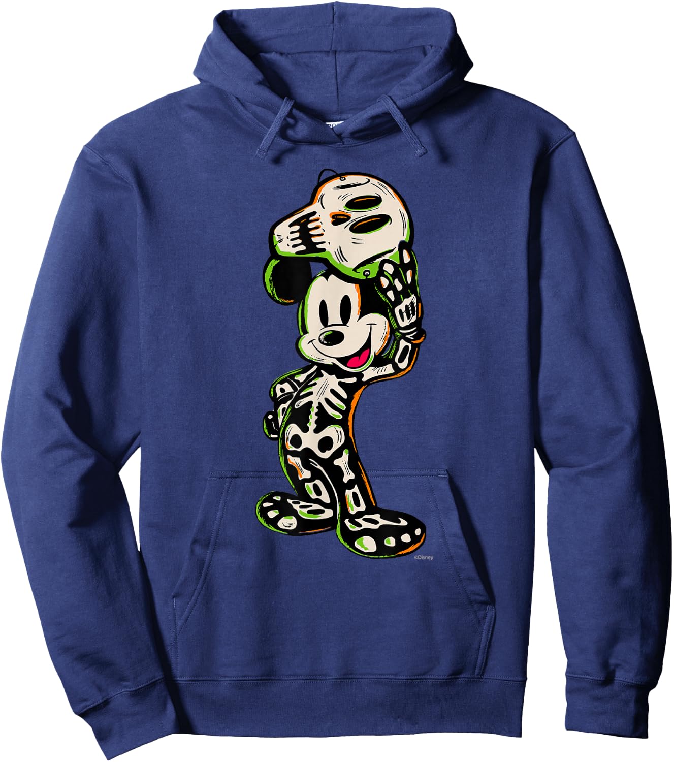 Disney 100 Mickey Mouse Halloween Classic Skeleton Costume Hoodie - Hoodie | Navy
