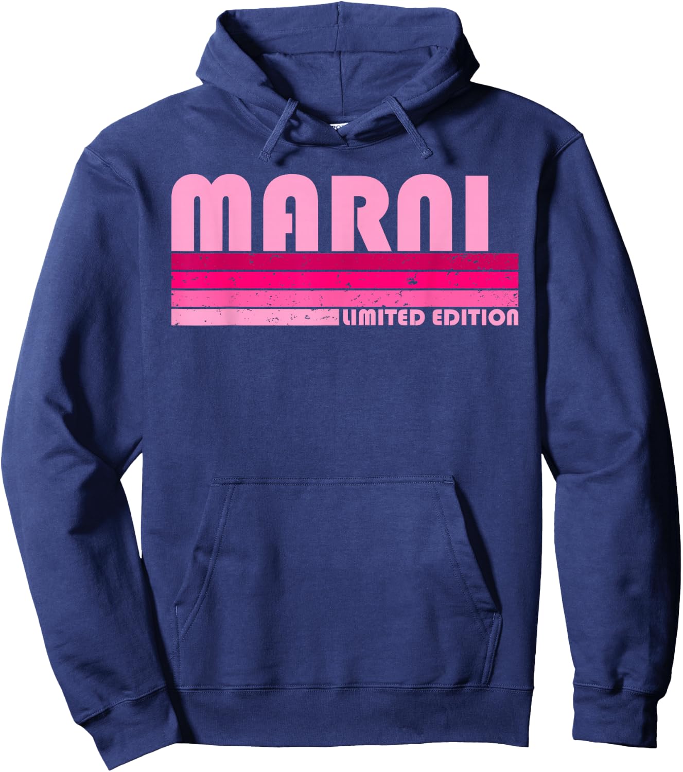 Marni Name Personalized Retro Vintage 80s 90s Birthday Hoodie - Hoodie | Navy