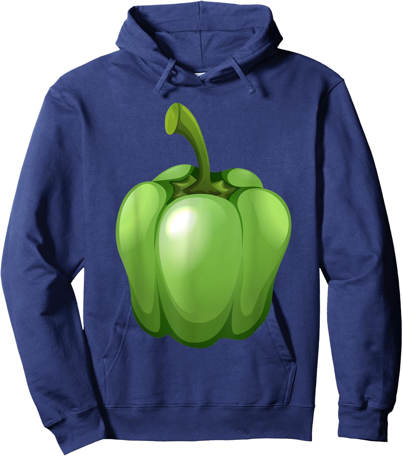 Green Bell Pepper Love Vegetable Veggie Salad Costume Hoodie - Hoodie | Navy