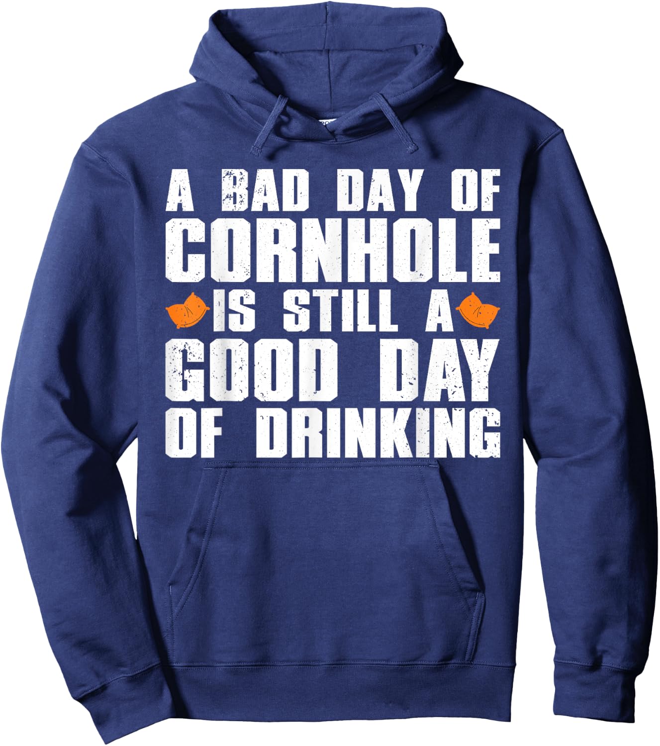 Funny Cornhole Art Women Board Game Cornhole Lover Hoodie - Hoodie | Navy