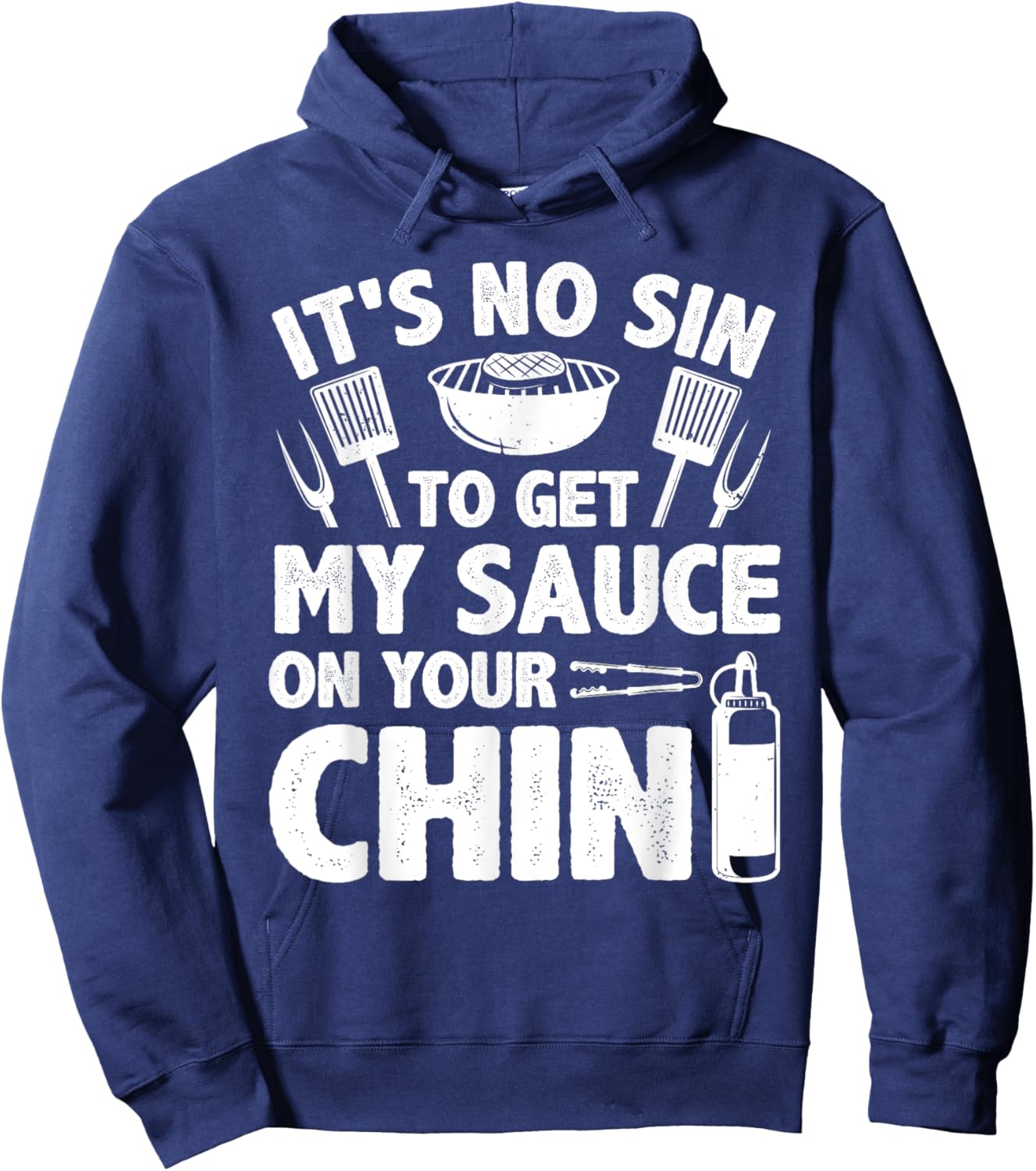 Funny BBQ Women BBQ Barbeque Smoking Barbecue Sauce Hoodie - Hoodie | Navy