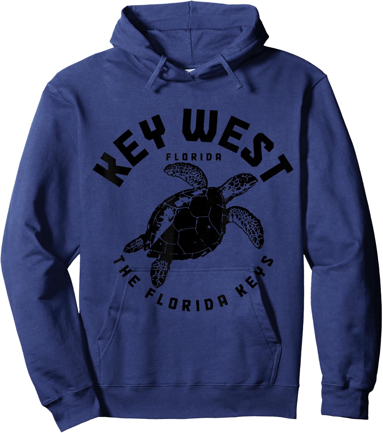 Key West Florida Sea Turtle Scuba Diving Vintage Hoodie - Hoodie | Navy