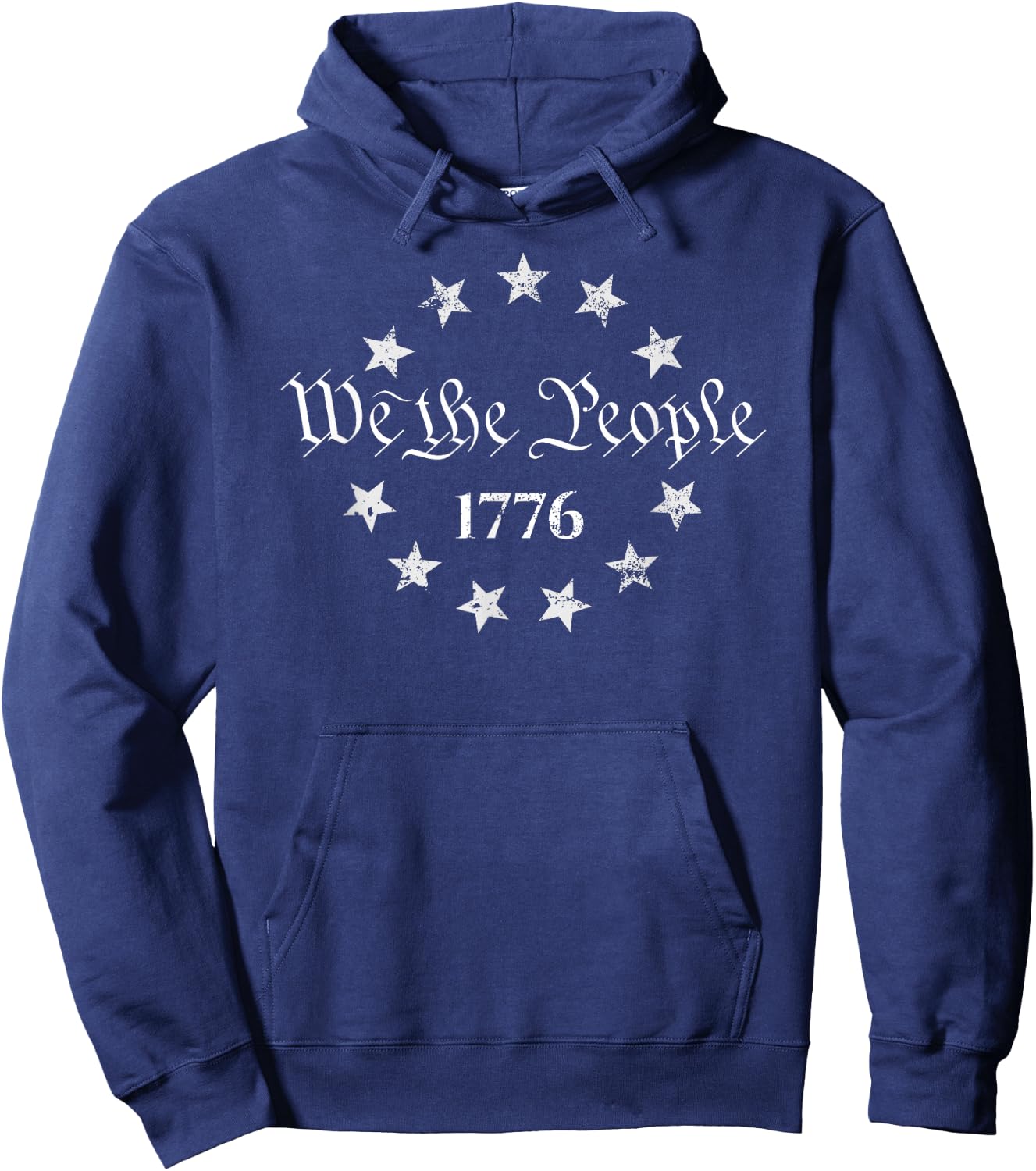 We The People 4th of July 1776, American Patriotic Hoodie - Hoodie | Navy