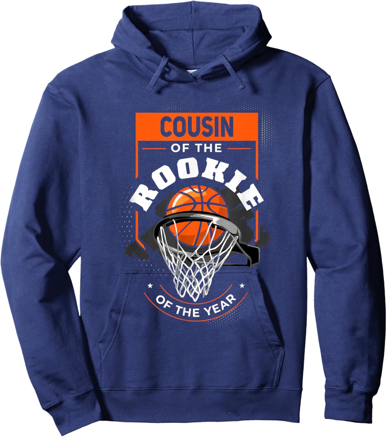 Cousin Rookie of the Year Basketball Cousin of the Rookie Hoodie - Hoodie | Navy