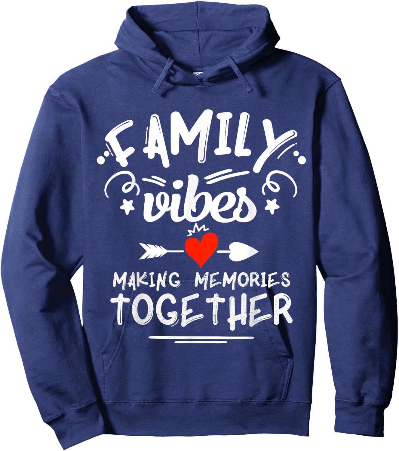 Family Vibes Making Memories 2025 Family Reunion Matching Hoodie - Hoodie | Navy