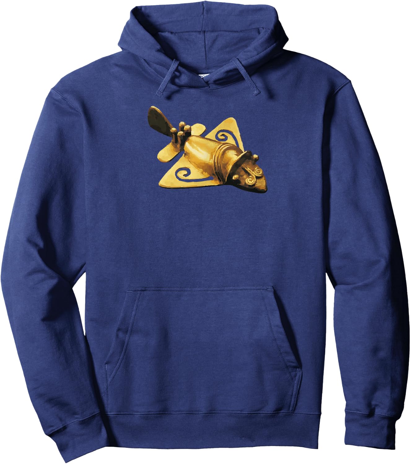 Quimbaya Gold Airplane Columbians Ancient Oldest Artifacts Hoodie - Hoodie | Navy