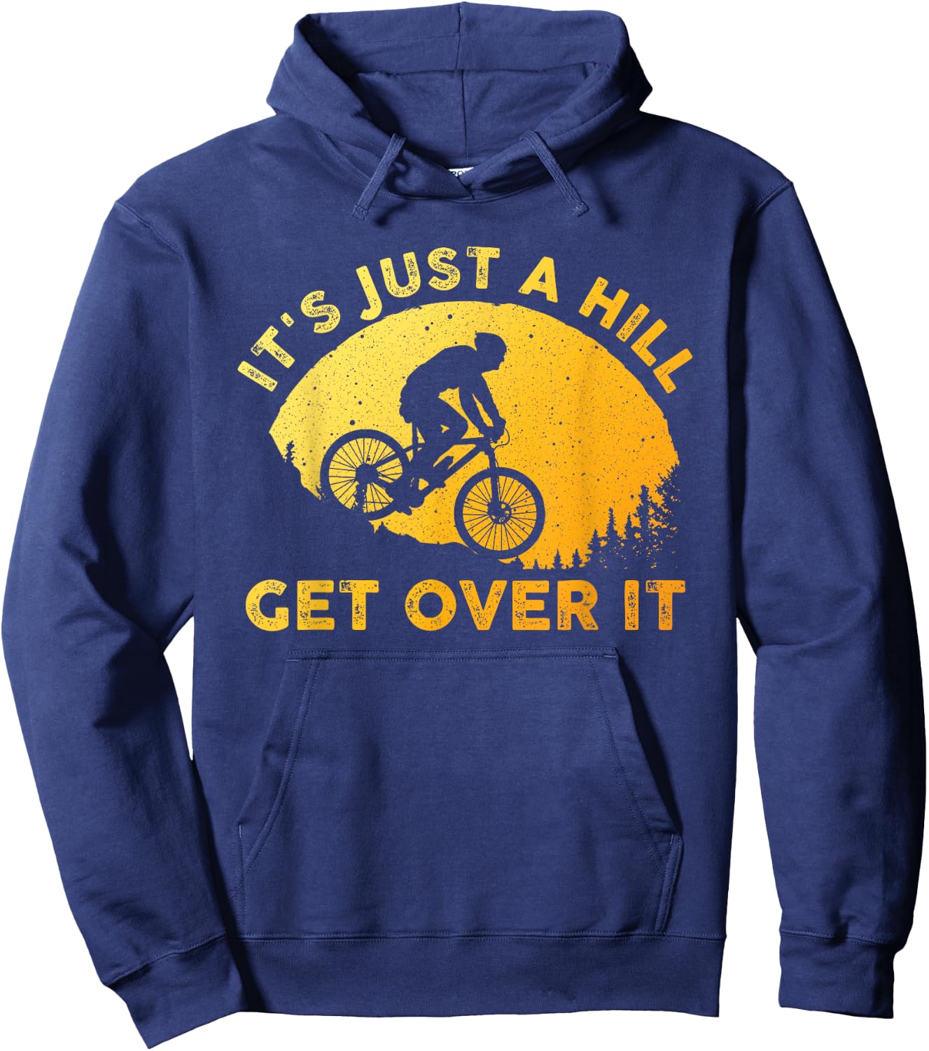 Funny Mountain Biking Art Women Trail Mountain Bike Hoodie - Hoodie | Navy