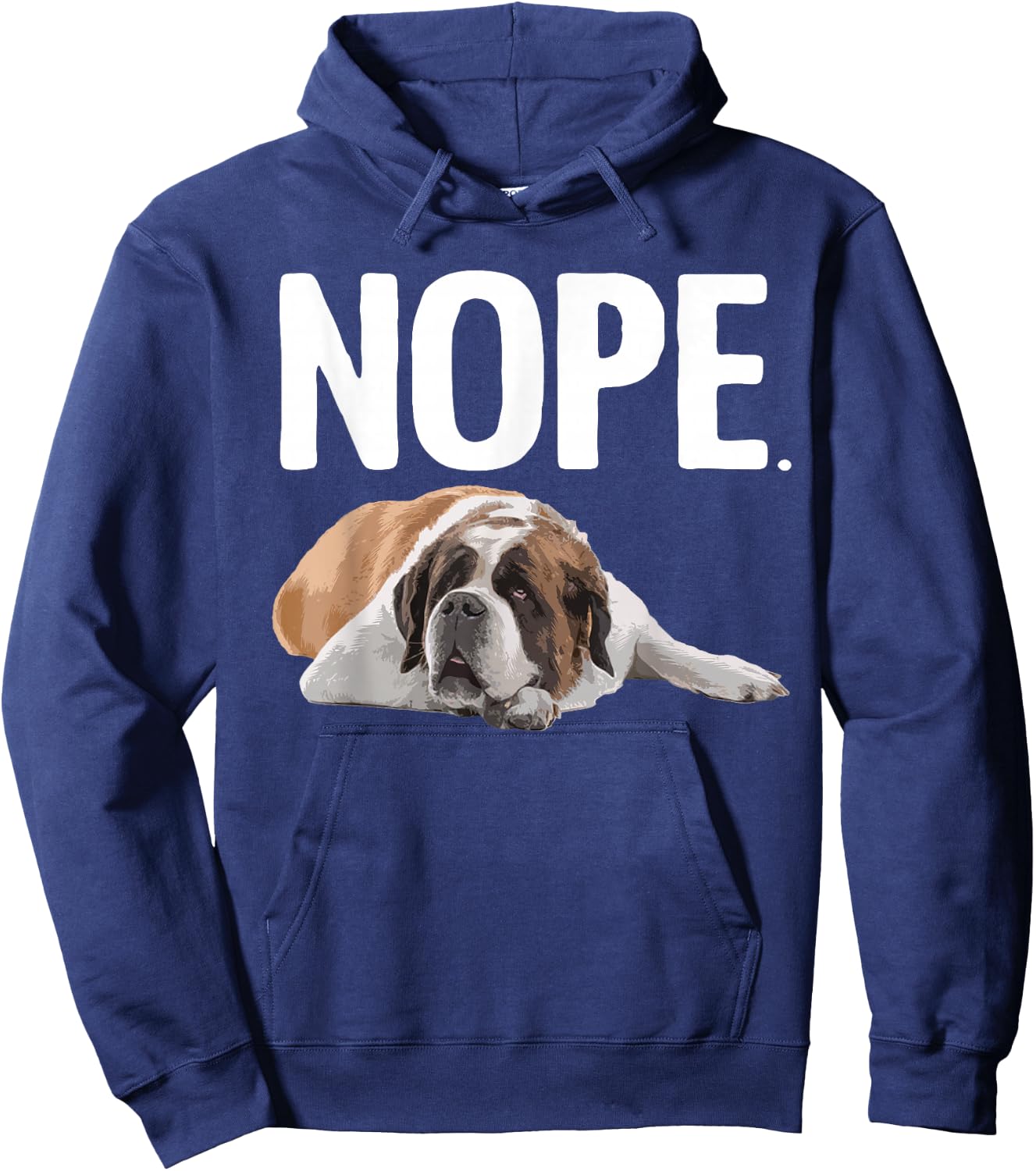 Funny Saint Bernard Art Women St. Bernard Dog Lovers Hoodie - Hoodie | Navy