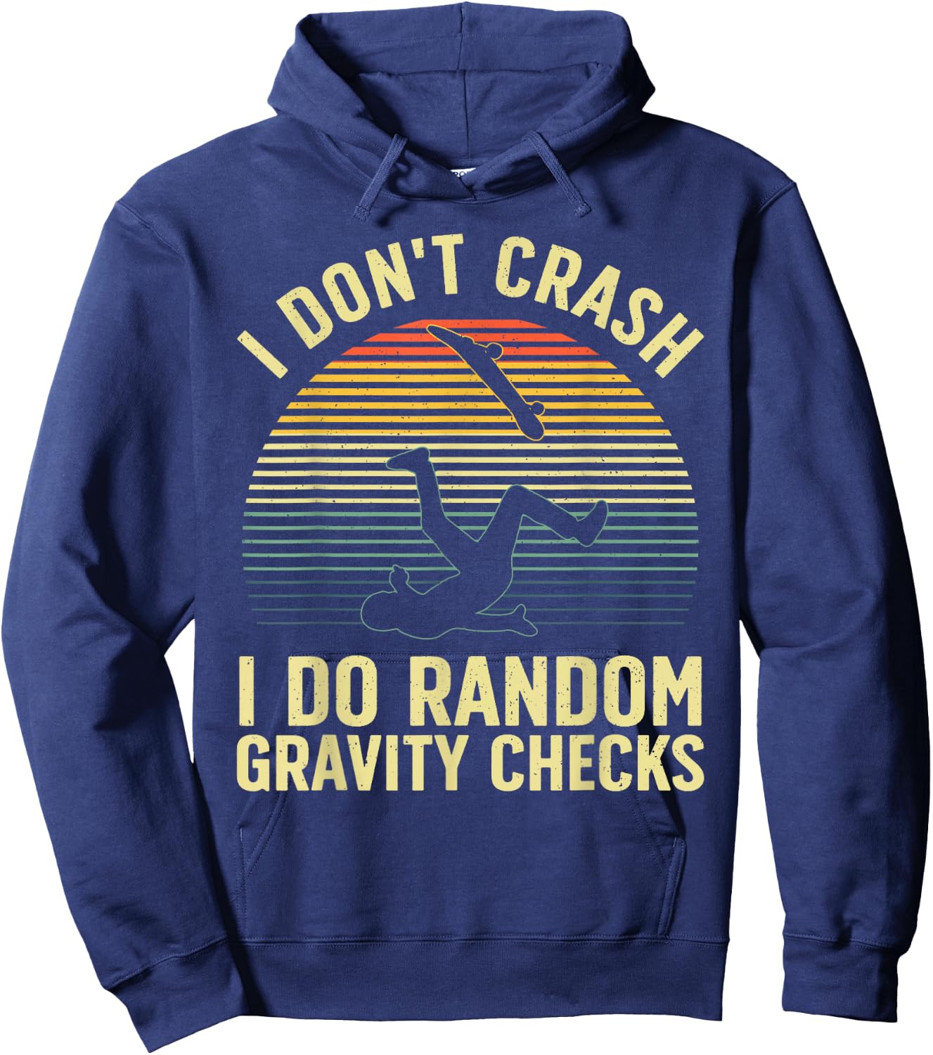 Cool Skateboard Art Women Skateboarder Skate Board Hoodie - Hoodie | Navy