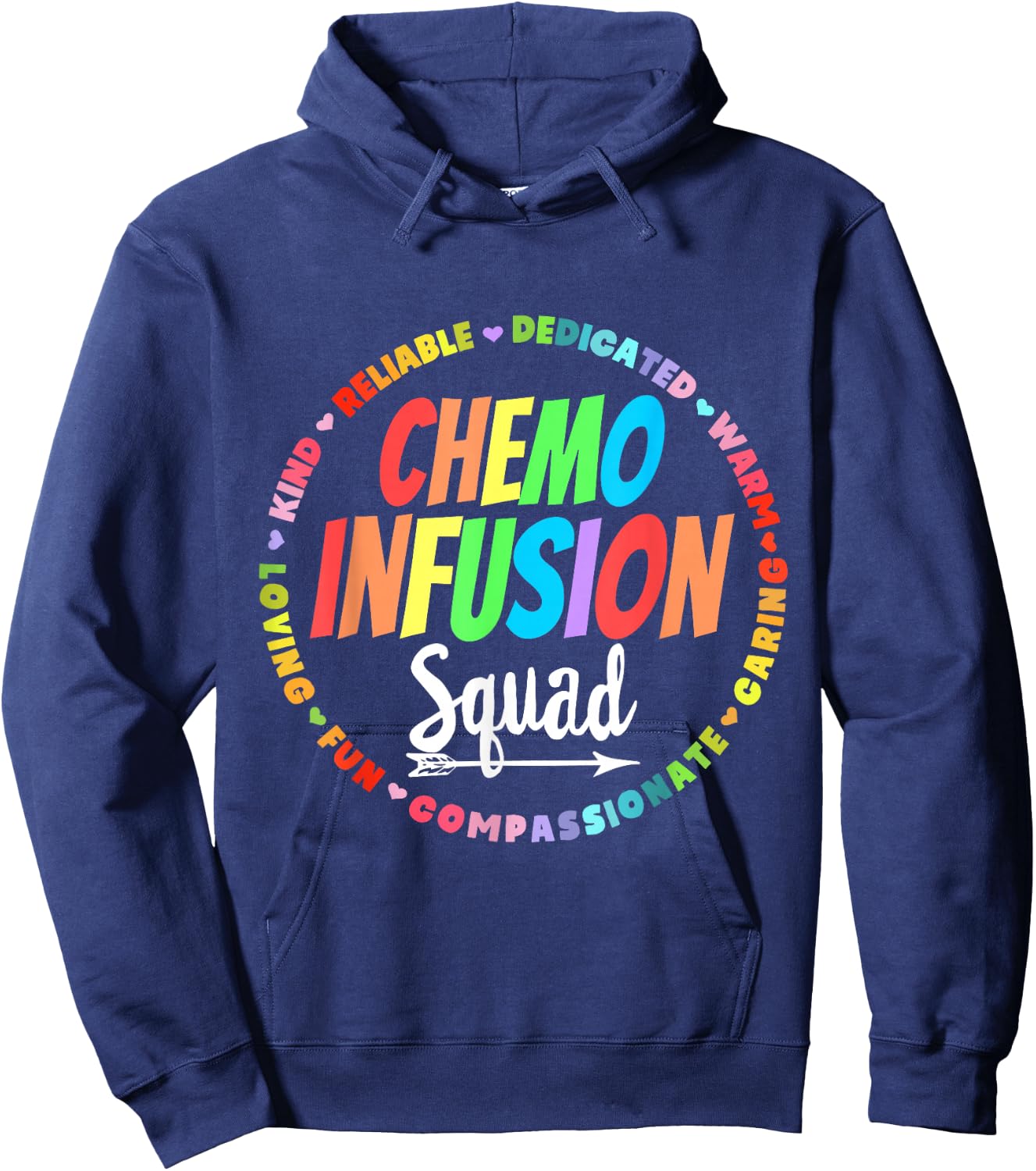 Chemo Infusion Squad Future Oncology Nurse Nursing School Hoodie - Hoodie | Navy