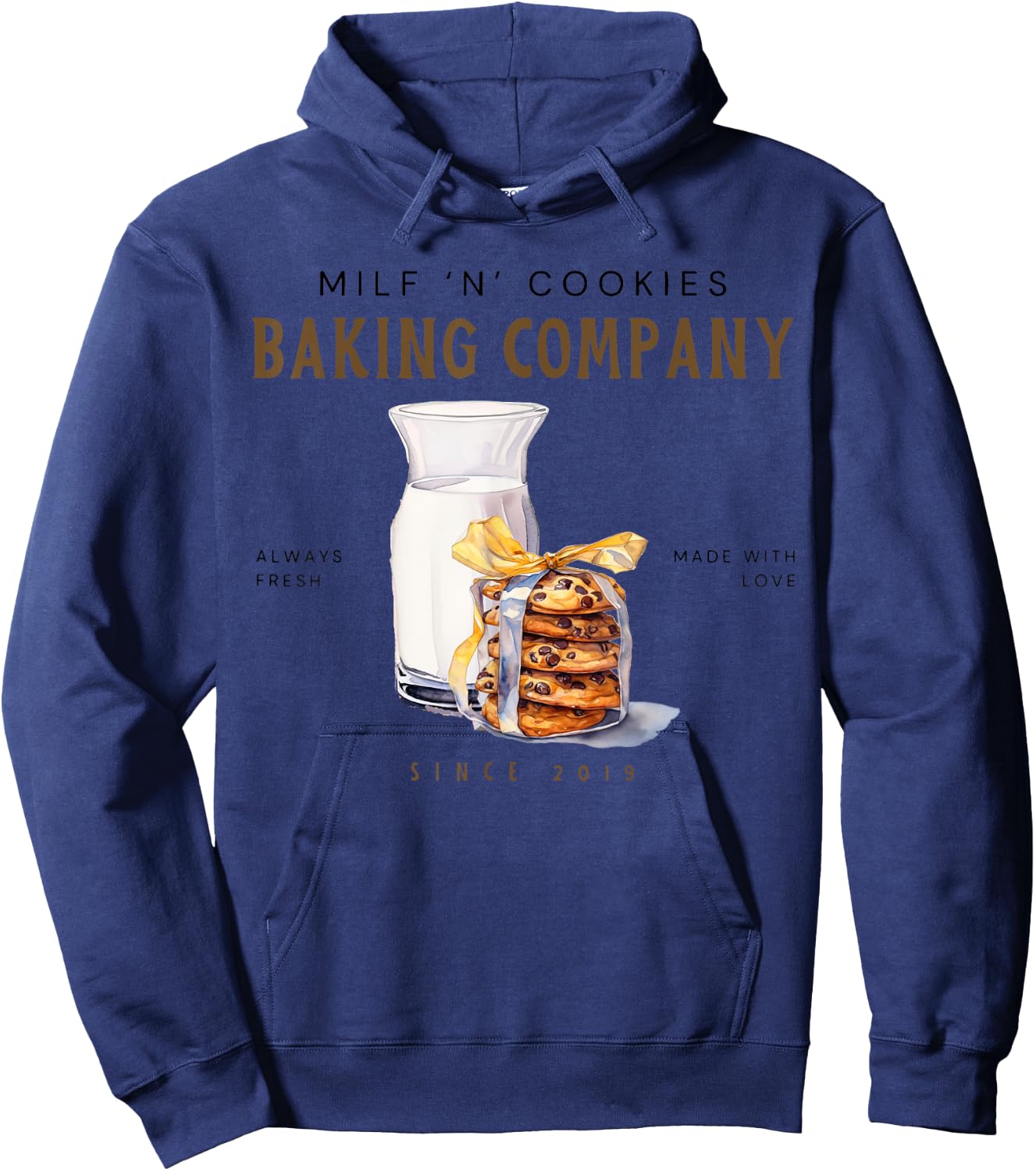 Milf And Cookies Baking Company, Christmas Cookie Baking Hoodie - Hoodie | Navy