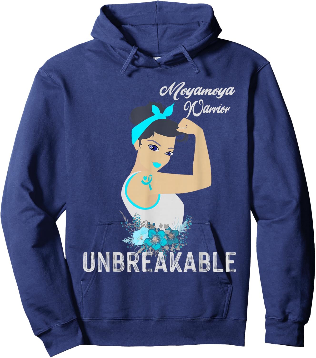 Moyamoya Awareness Unbreakable Hoodie - Hoodie | Navy