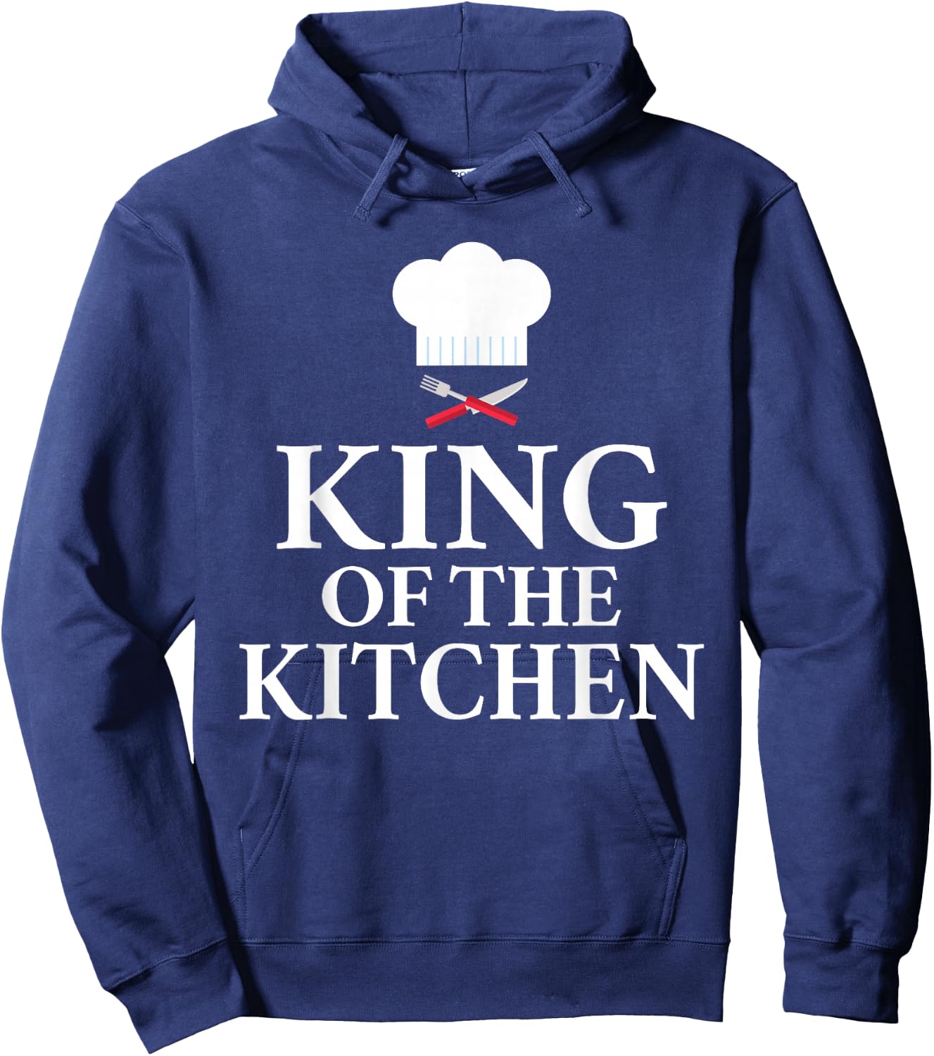 Chef Gifts & Accessories King of the Kitchen Culinary Black 3XL US Hoodie - Hoodie | Navy