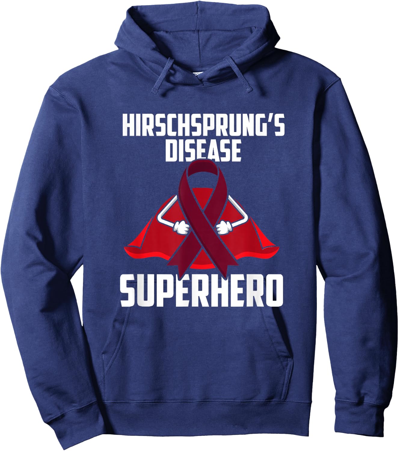 Hirschsprung’s Disease Superhero Survivor Warrior Fighter Hoodie - Hoodie | Navy