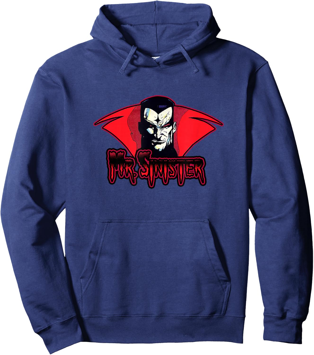 Marvel X-Men Mr. Sinister Face Vintage Portrait Hoodie - Hoodie | Navy