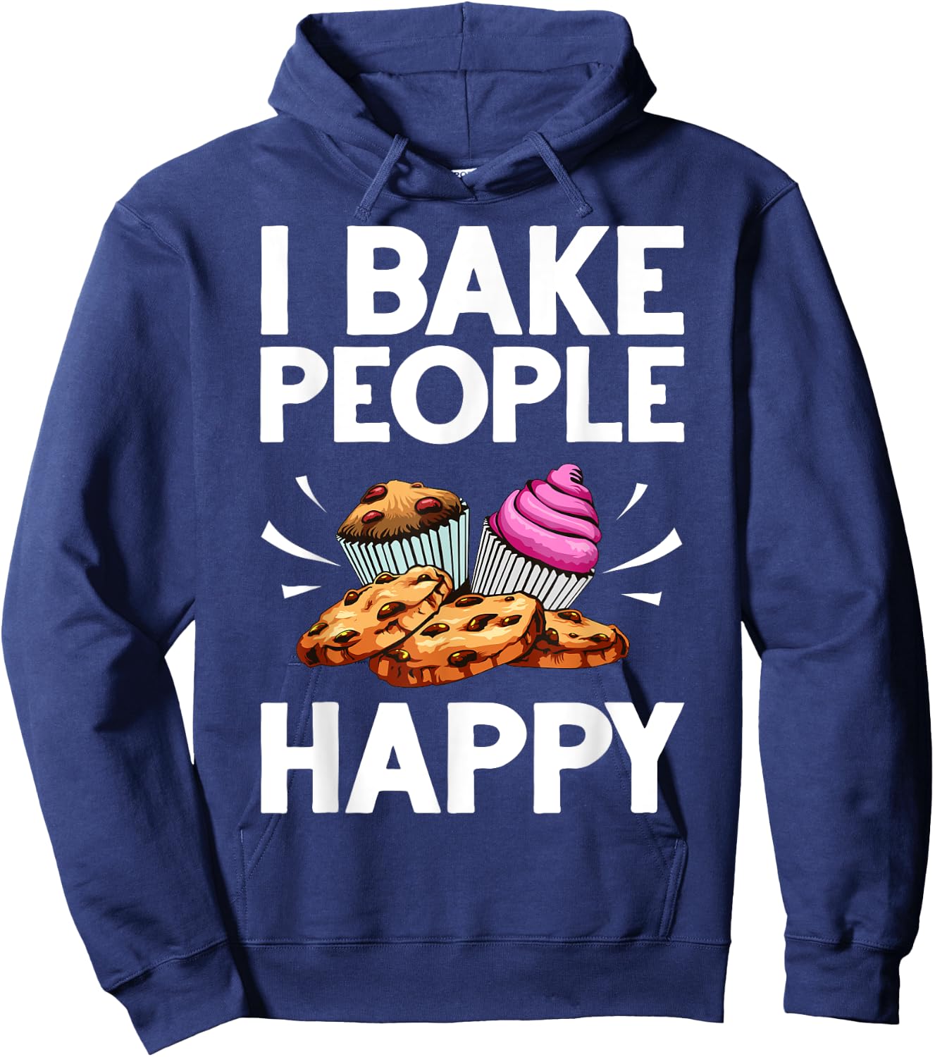 Funny Baker Gift Women Food Cake Baking Pastry Chef Hoodie - Hoodie | Navy