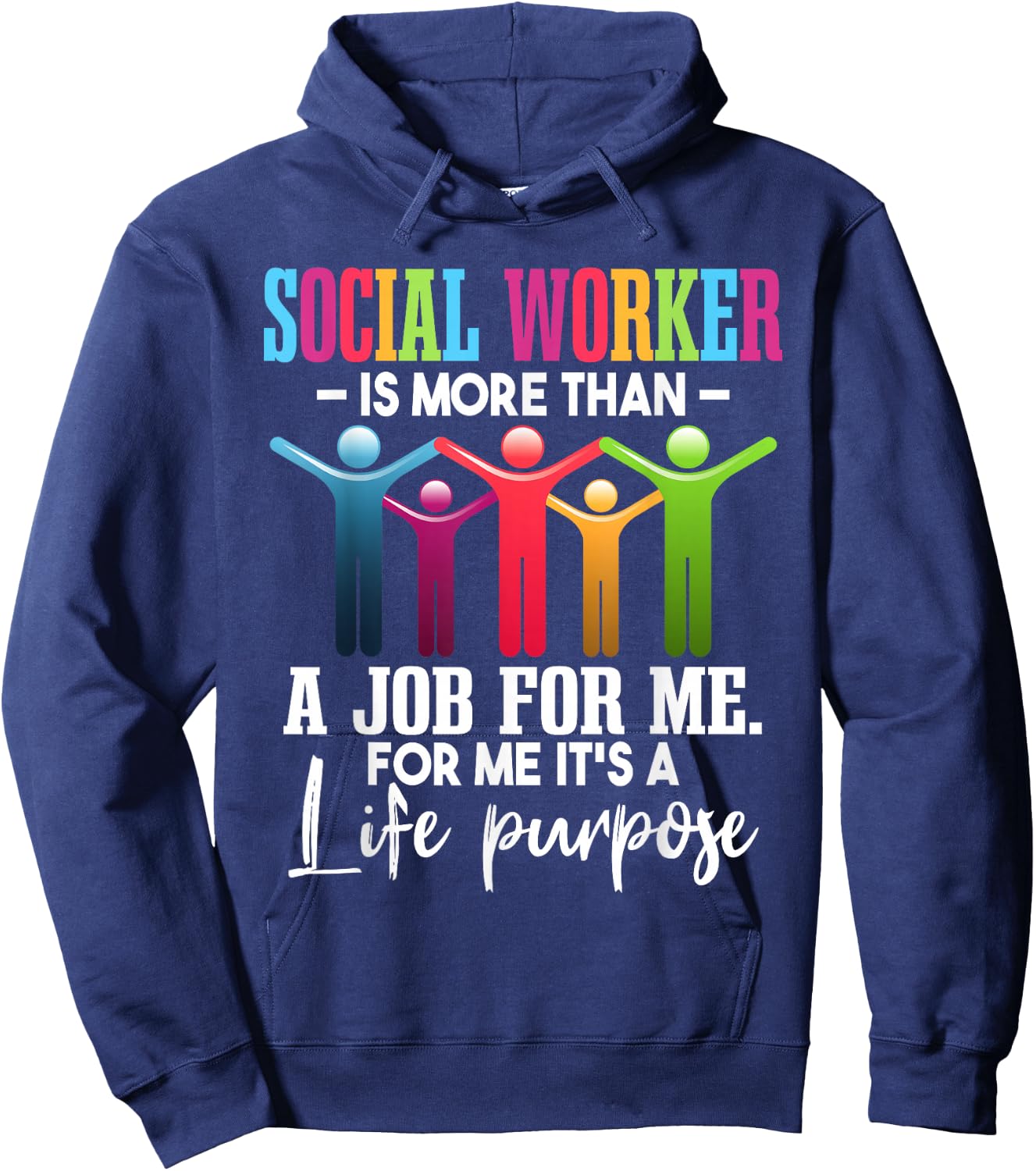 Social Worker Is More Than A Job | Social Workers Month Hoodie - Hoodie | Navy