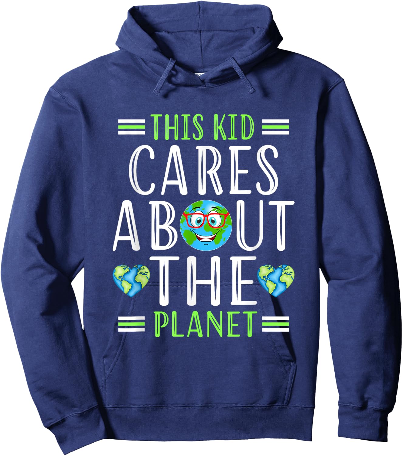 recycle This Kid Cares Planet Save World Hour Earth Day Hoodie - Hoodie | Navy