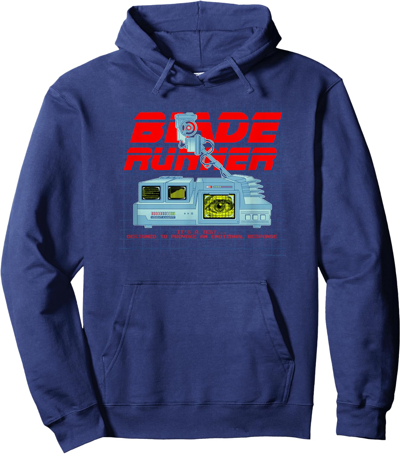 WB100 Blade Runner Provoke an Emotional Response Scan Logo Hoodie - Hoodie | Navy