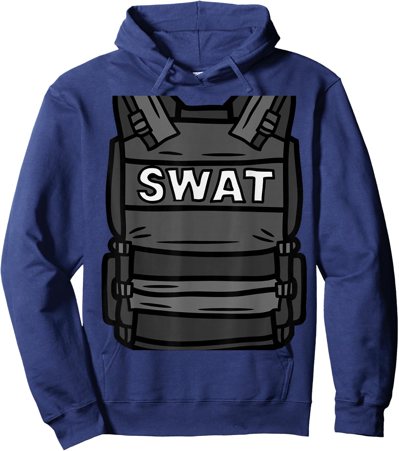 Fantabulous Acc SWAT Vest Police Uniform Halloween Costume Funny Hoodie - Hoodie | Navy