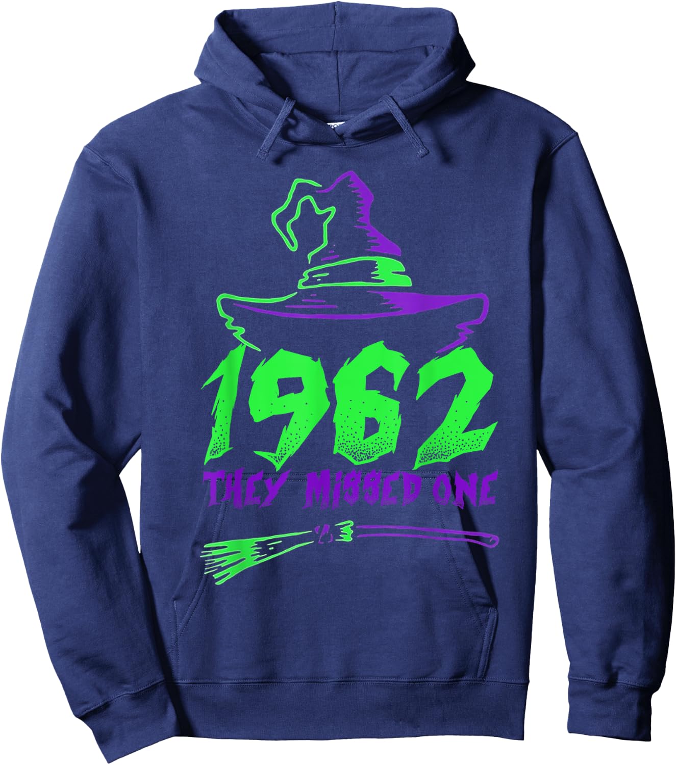 1692 They Missed One Purple Witch Hat for Halloween Party Hoodie - Hoodie | Navy